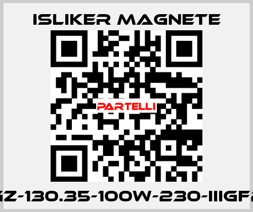 UGz-130.35-100W-230-IIIGF20 ISLIKER MAGNETE
