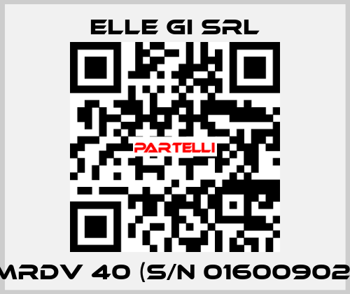 MRDV 40 (S/N 01600902) ELLE GI SRL