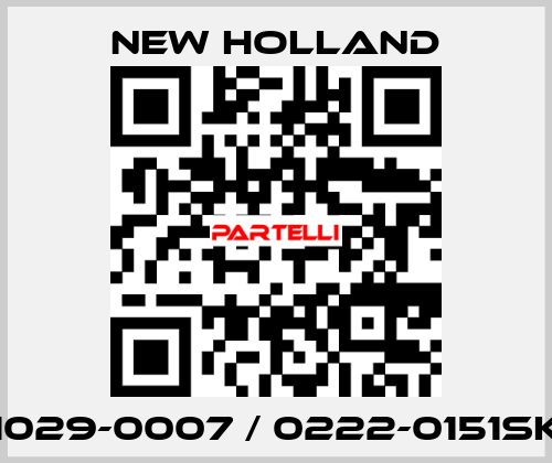 1029-0007 / 0222-0151SK New Holland