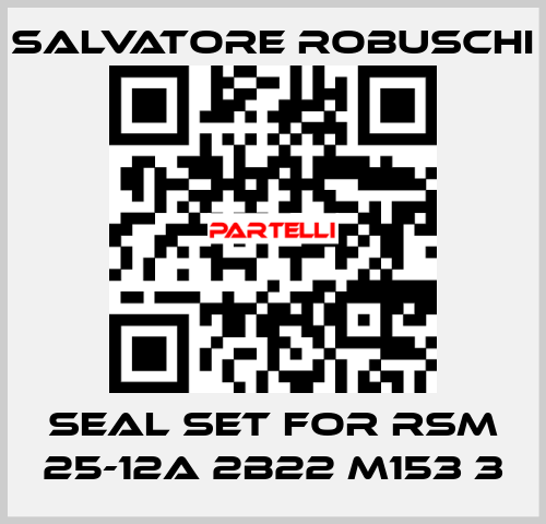 seal set for RSM 25-12A 2B22 M153 3 SALVATORE ROBUSCHI