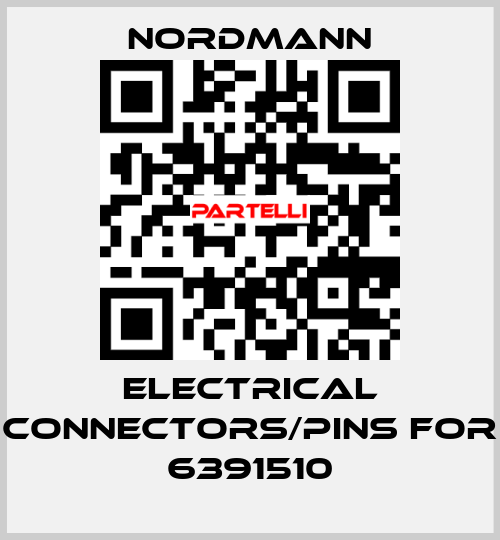 electrical connectors/pins for 6391510 Nordmann