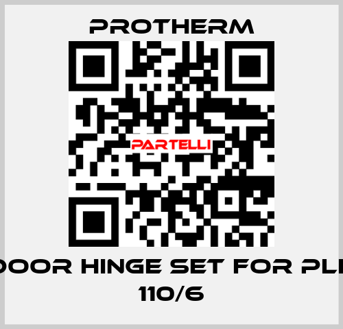 Door hinge set for PLF 110/6 PROTHERM