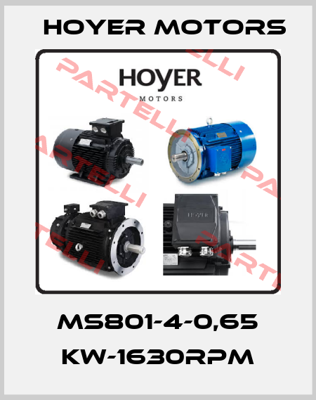 MS801-4-0,65 KW-1630RPM Hoyer Motors