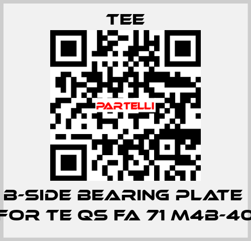 B-side bearing plate  for TE QS FA 71 M4B-40 TEE