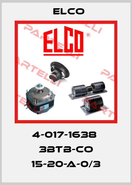 4-017-1638  3BTB-CO 15-20-A-0/3 Elco
