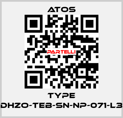 Type DHZO-TEB-SN-NP-071-L3 Atos