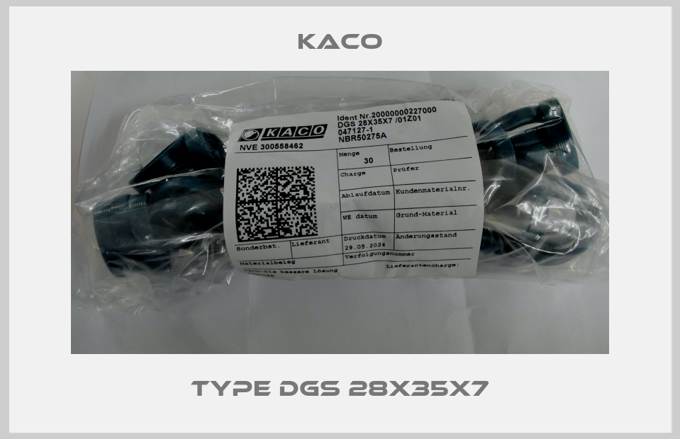 Type DGS 28X35X7 Kaco