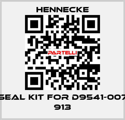 seal kit for D9541-007 913 Hennecke