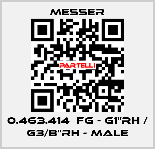 0.463.414  FG - G1"RH / G3/8"RH - Male Messer