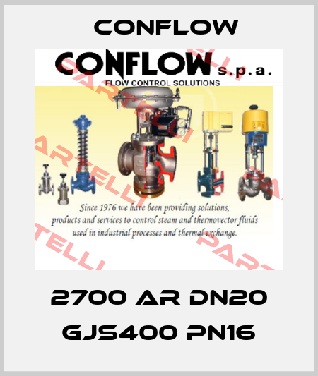 2700 AR DN20 GJS400 PN16 CONFLOW
