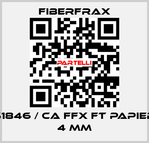 51846 / CA FFX FT PAPIER 4 MM Fiberfrax