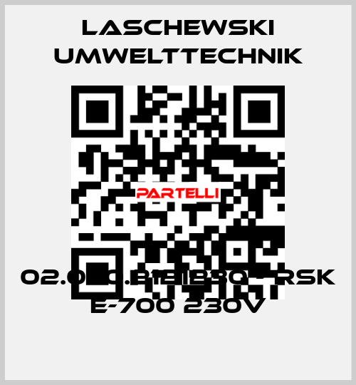 02.070.2121230 - RSK E-700 230V LASCHEWSKI UMWELTTECHNIK