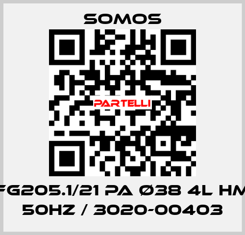 FG205.1/21 PA ø38 4l HM 50Hz / 3020-00403 Somos