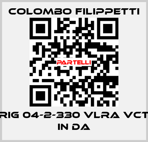 RIG 04-2-330 VLRA VCT IN DA Colombo Filippetti