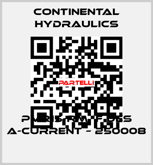 PVR15-RM *F DES A-CURRENT – 250008 Continental Hydraulics
