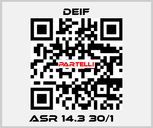 ASR 14.3 30/1 А Deif