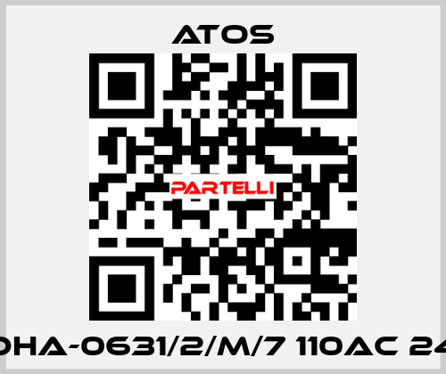 DHA-0631/2/M/7 110AC 24 Atos
