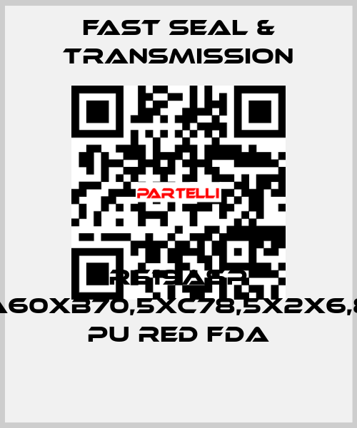 RS19ASP A60xB70,5xC78,5x2x6,8 PU RED FDA Fast Seal & Transmission
