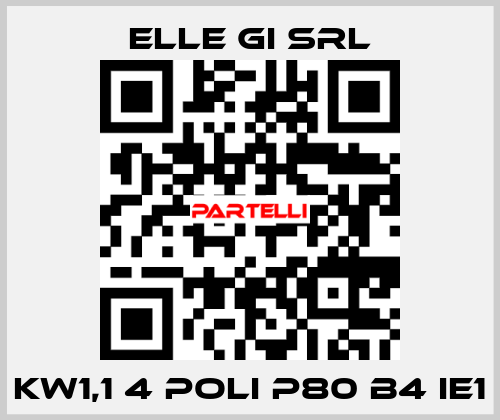 KW1,1 4 POLI P80 B4 IE1 ELLE GI SRL