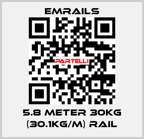 5.8 meter 30Kg (30.1Kg/m) Rail EMRAILS
