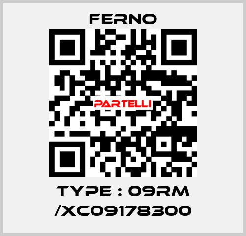 Type : 09RM /XC09178300 FERNO