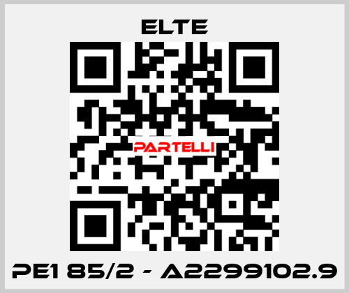 PE1 85/2 - A2299102.9 Elte