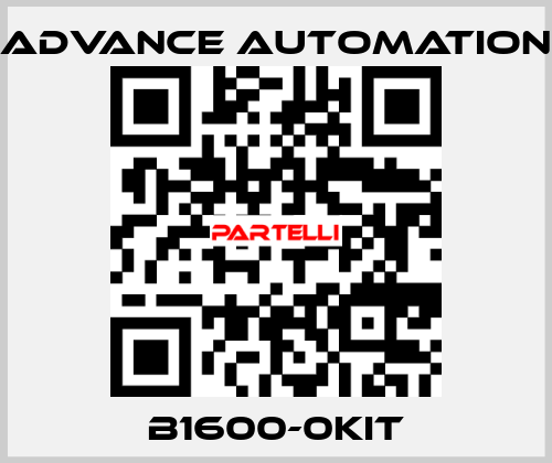 B1600-0KIT Advance Automation