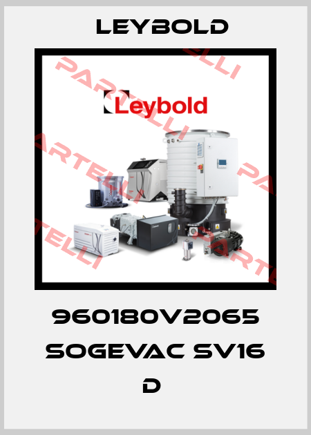 960180V2065 SOGEVAC SV16 D  Leybold