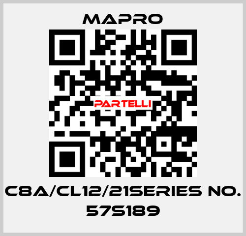 C8A/CL12/21Series no. 57S189 Mapro