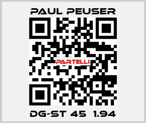 DG-ST 45，1.94 PAUL PEUSER