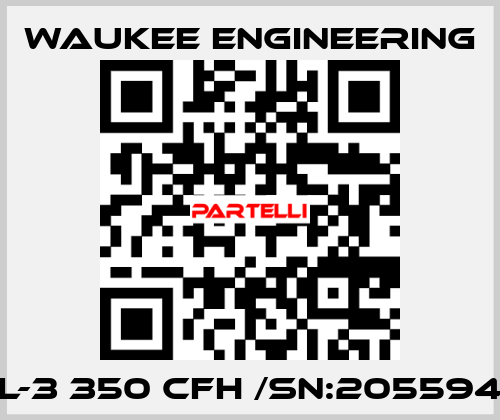 L-3 350 CFH /SN:205594 Waukee Engineering