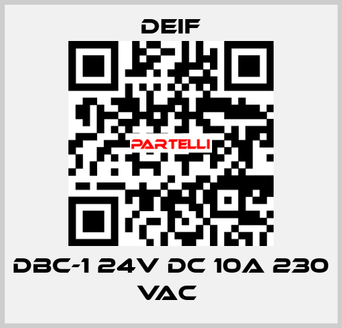 DBC-1 24V DC 10A 230 VAC  Deif