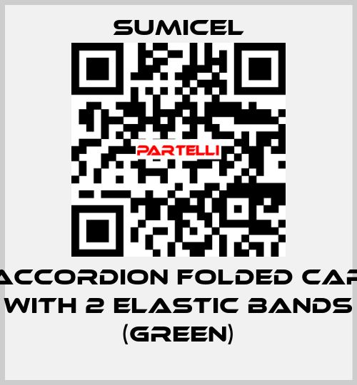 ACCORDION FOLDED CAP WITH 2 ELASTIC BANDS (GREEN) SUMICEL