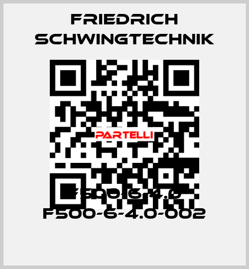F500-6-4.0 F500-6-4.0-002 Friedrich Schwingtechnik