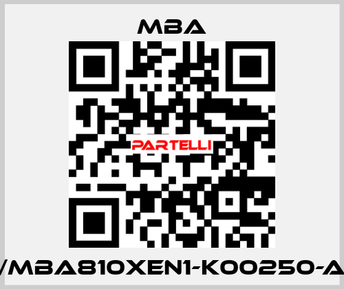 1213340/MBA810XEN1-K00250-A-XXXXX MBA