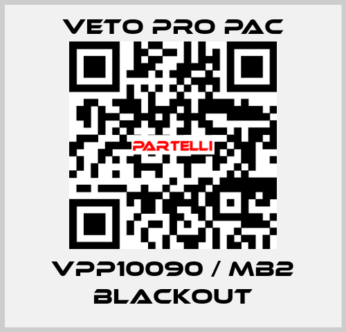 VPP10090 / MB2 BLACKOUT Veto Pro Pac