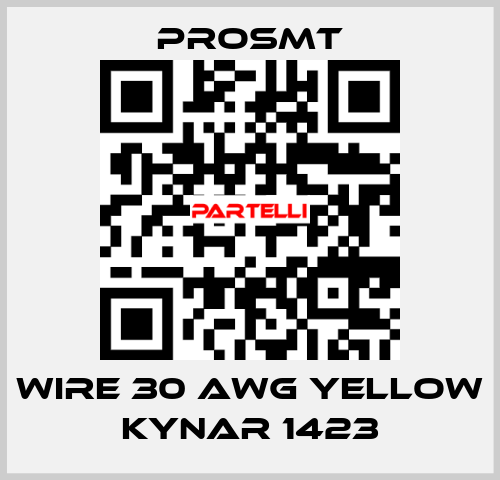 Wire 30 AWG Yellow Kynar 1423 Prosmt