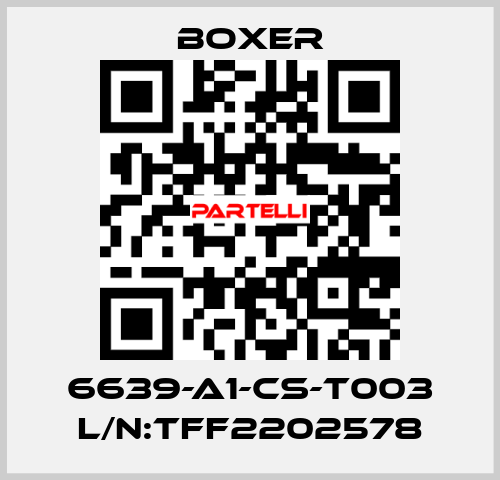 6639-A1-CS-T003 L/N:TFF2202578 Boxer