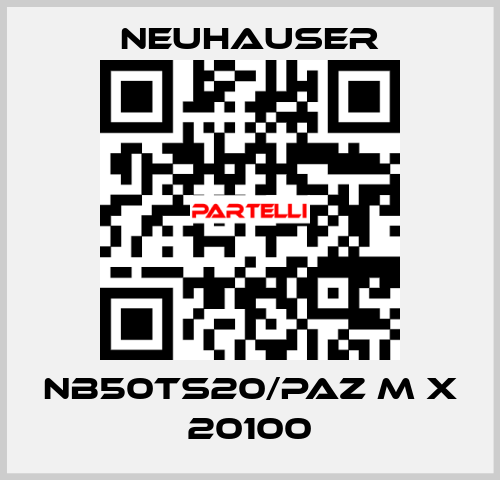 NB50TS20/PAZ M x 20100 Neuhauser