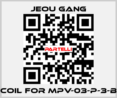 coil for MPV-03-P-3-B Jeou Gang
