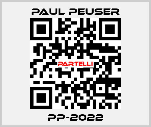 PP-2022 PAUL PEUSER