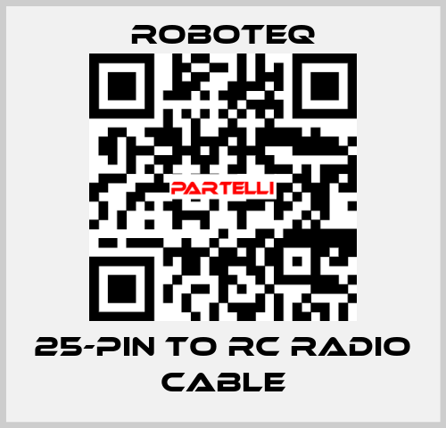 25-pin to RC Radio Cable Roboteq