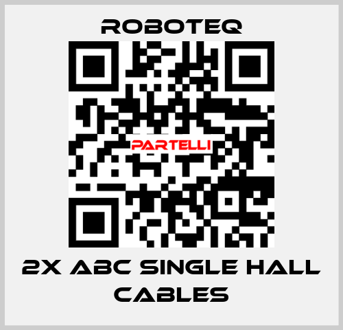 2x ABC Single Hall Cables Roboteq