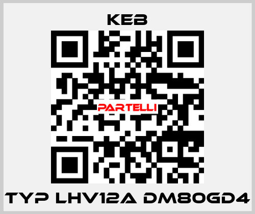 Typ LHV12A DM80GD4 KEB