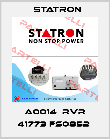 A0014  RVR 41773 FS0852  Statron