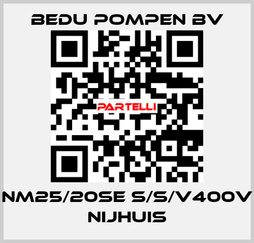 NM25/20SE S/S/V400V NIJHUIS BEDU Pompen BV