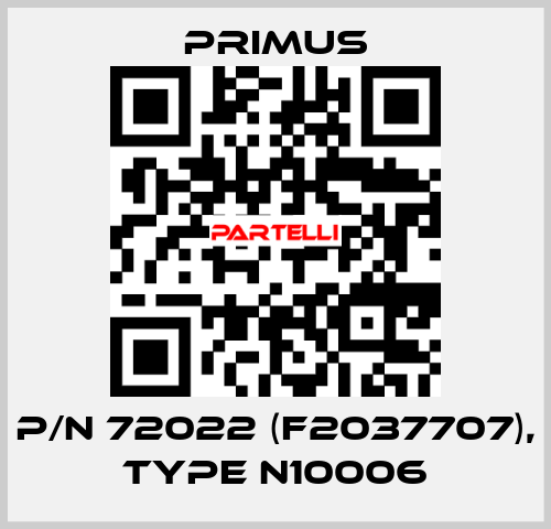 p/n 72022 (F2037707), type N10006 Primus