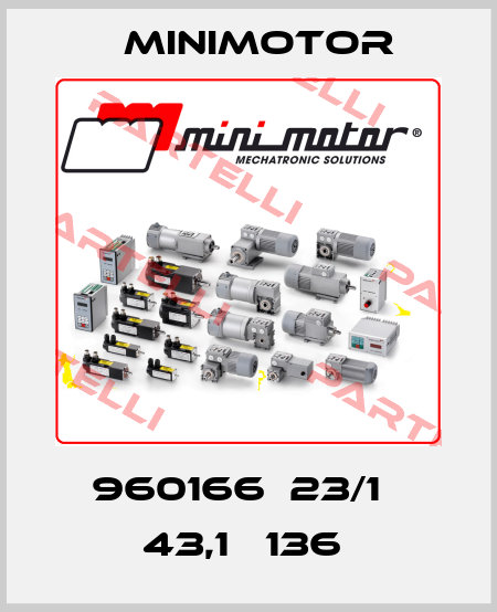 960166  23/1   43,1   136  Minimotor
