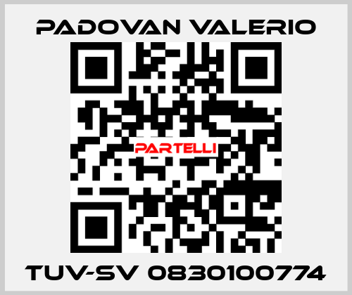 TUV-SV 0830100774 PADOVAN VALERIO
