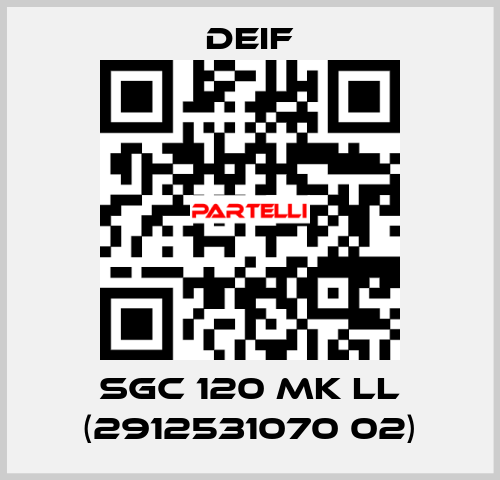 SGC 120 Mk ll (2912531070 02) Deif